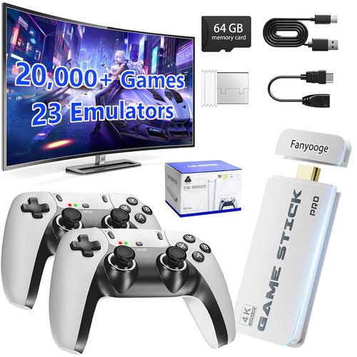 2026 New Retro Gaming Console, Retro Gaming Stick with 20,000+ Classic Game and 23 Game Emulators