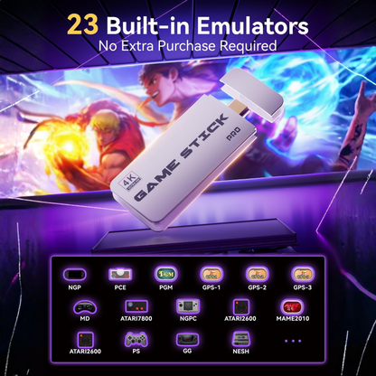 2026 New Retro Gaming Console, Retro Gaming Stick with 20,000+ Classic Game and 23 Game Emulators