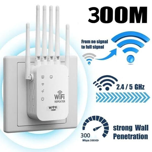 🔥Christmas Big Save🎄 📶WiFi Extender 6-Antenna Strong Signal🚀⚡