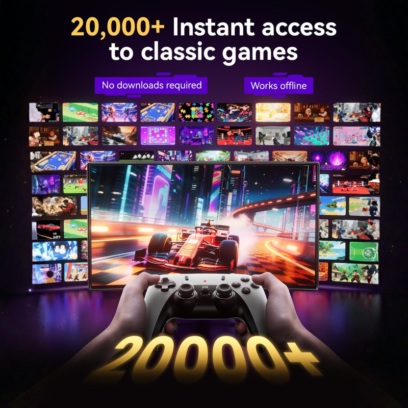 2026 New Retro Gaming Console, Retro Gaming Stick with 20,000+ Classic Game and 23 Game Emulators